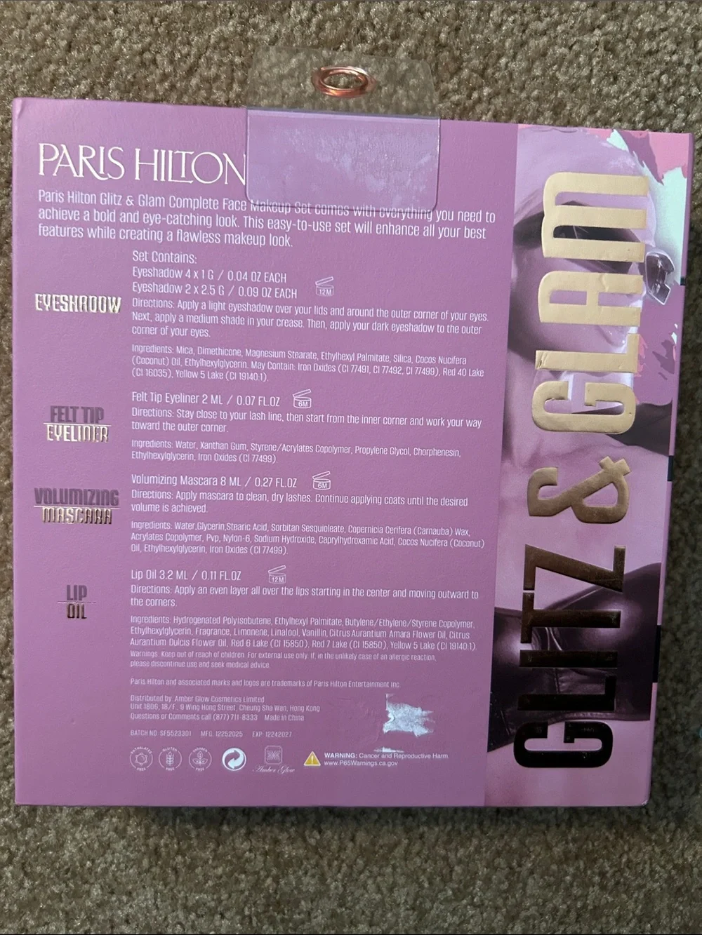 Paris Hilton Pink Glitz & Glam 4-Pc Makeup Set